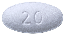 Dosing 20 Lipitor Atorvastatin Calcium Pill