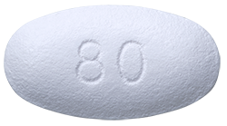 Dosing 80 milligram Lipitor Atorvastatin Calcium Pill