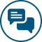 Conversation bubbles icon Conversation bubbles icon